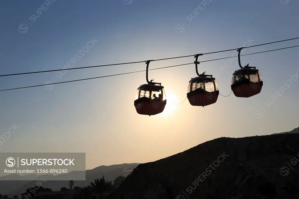 Cable car to the mount of Qarantul, Jericho, Israel