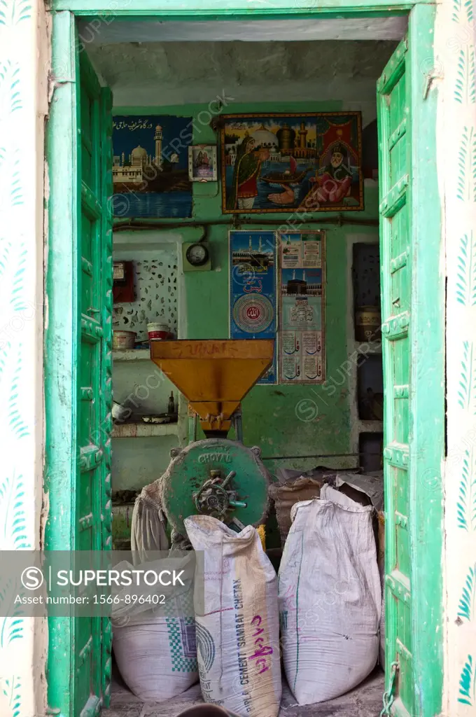 Cement shop, Pushkar, Rajasthan, India