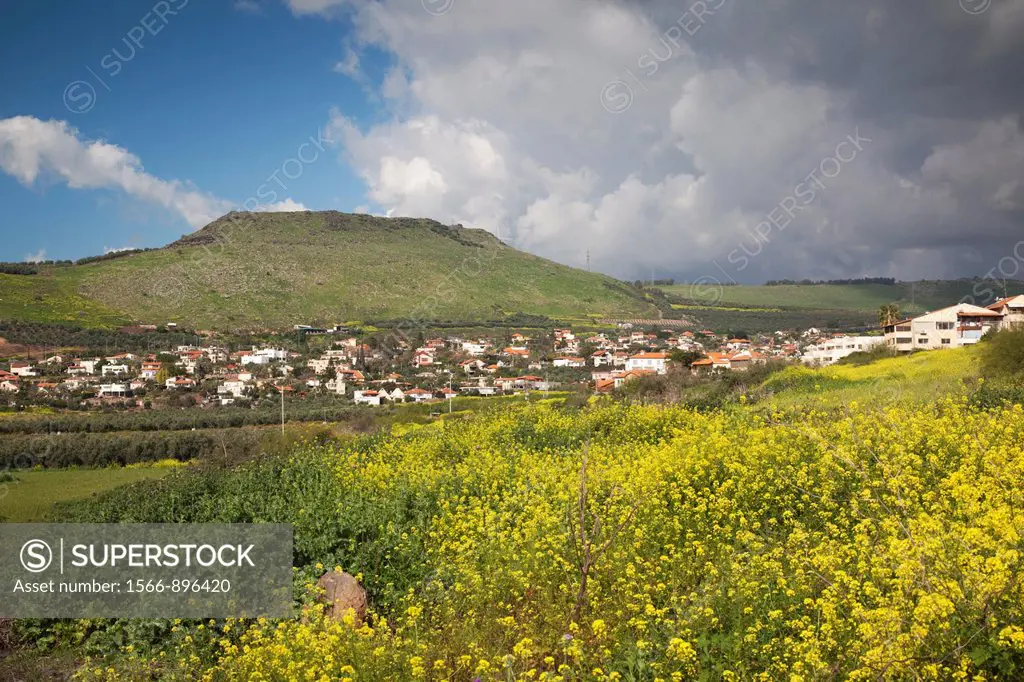 Israel, The Galilee, Migdal, village view, birthplace of Mary Magdalene