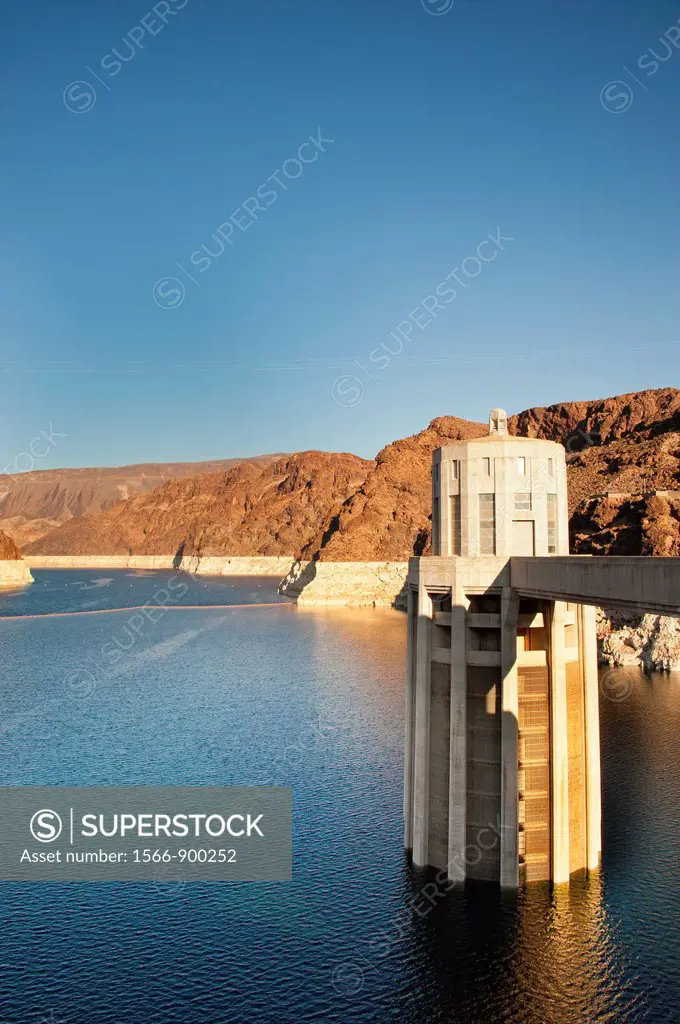Hoover Dam and Lake Mead near Boulder City, Nevada
