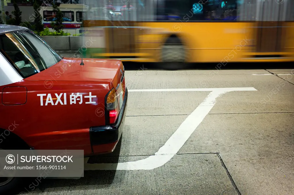 Taxi, Hong Kong, China, Asia