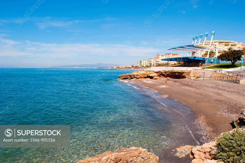 Punta de Torrox beach in Andalusia, Spaiin
