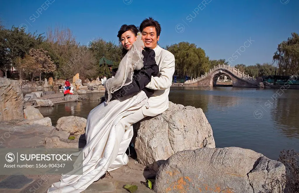 Just married, in Longtan park,Beijing, China