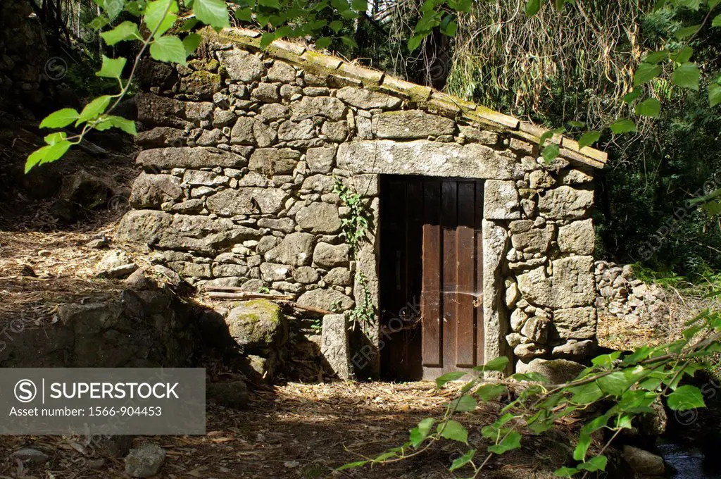 O Folon stone waterwheel, O Rosal, Pontevedra, Galicia, Spain
