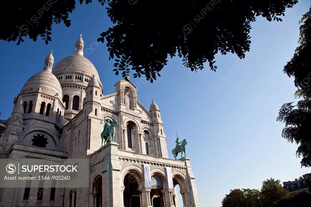 Basilique du Sacré-Coeur, Montmartre district, Paris, France, Europe