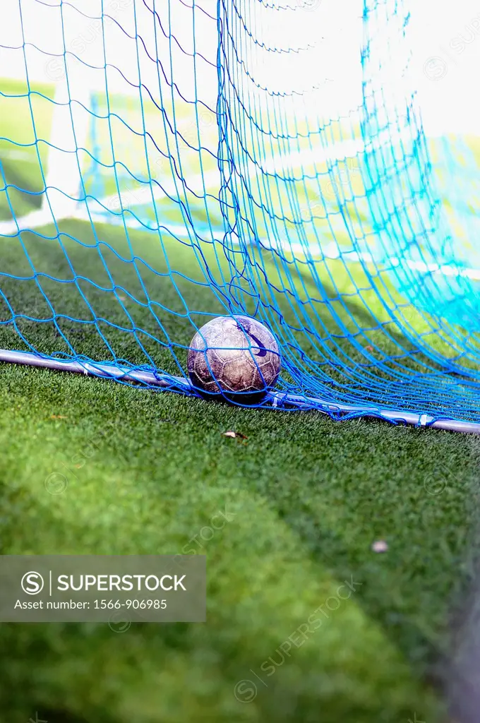 Soccer ball into a goal in soccer 11
