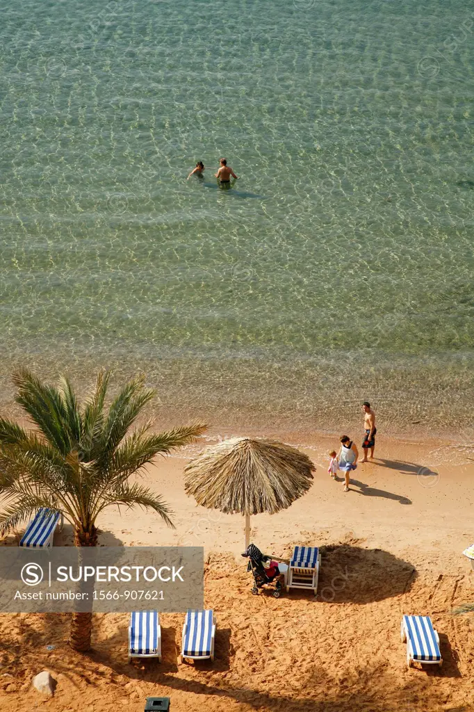 View overthe Beaches of Aqaba, Jordan