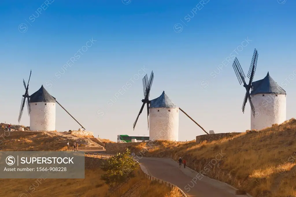 Windmills, Consuegra, Toledo Province, La Mancha, Spain