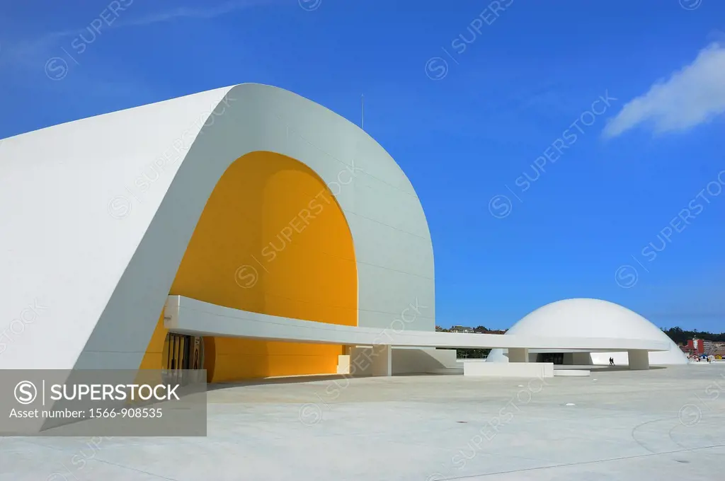 Spain, Asturias, Aviles, International Cultural Centre Oscar Niemeyer.