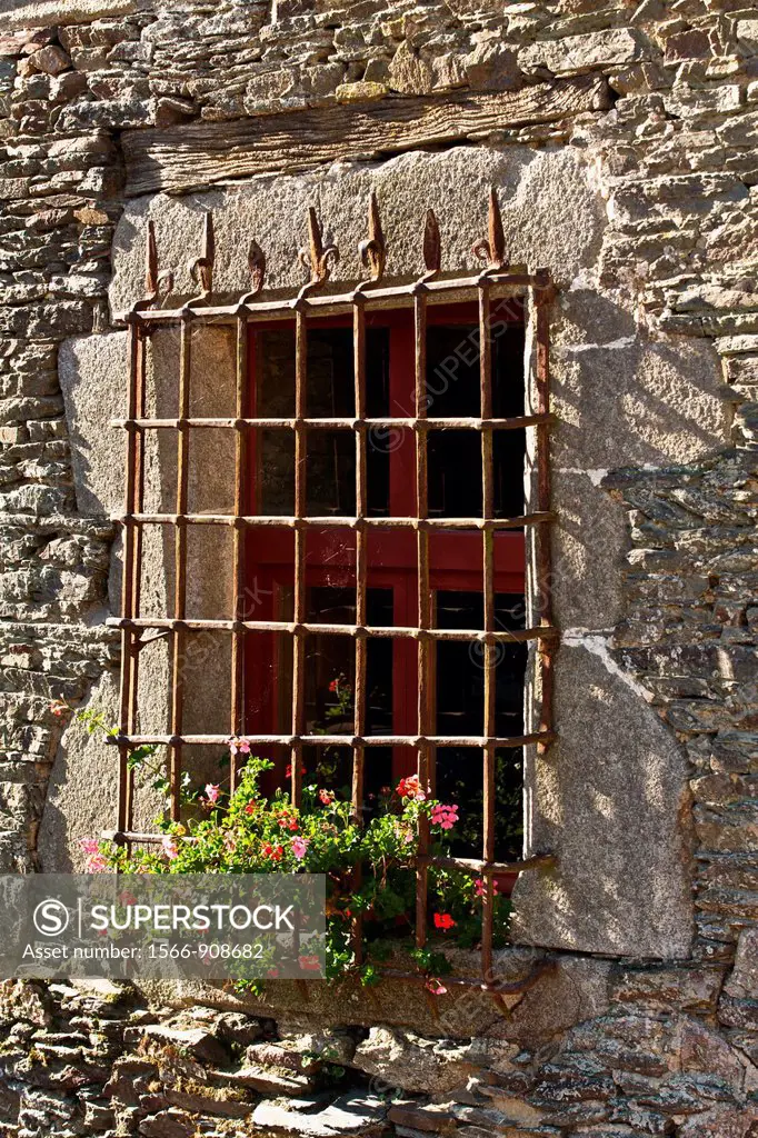 window grid locates between the hamlet and the Coudraie gourhel. broceliande, Morbihan, Brittany. France