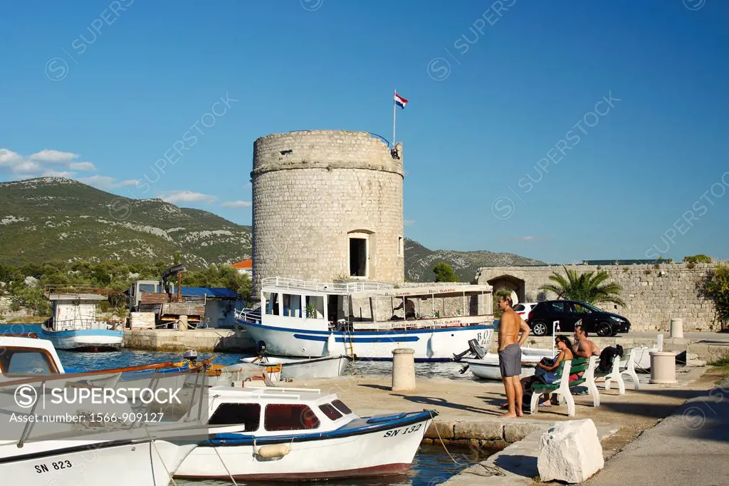 Port in Mali Ston, Croatia