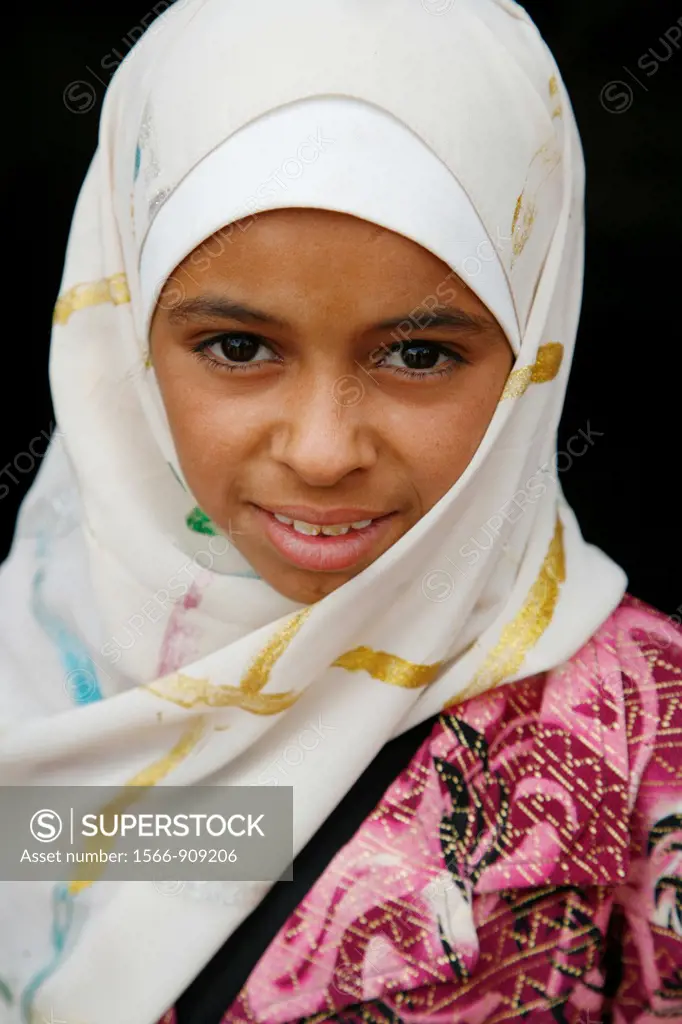 Portrait of a young bedouin girl, Petra, Jordan