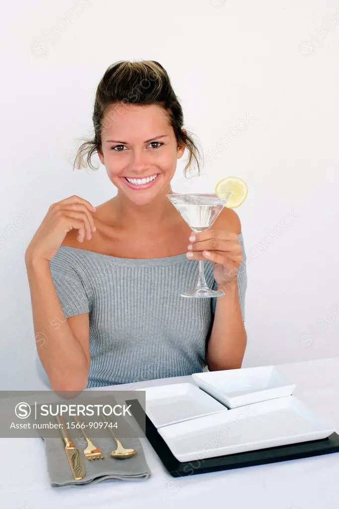woman drinking