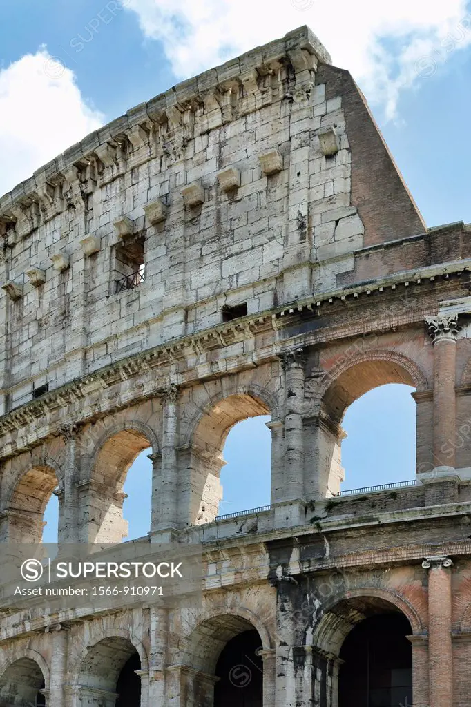 Small cut out section of the Roman Colosseum