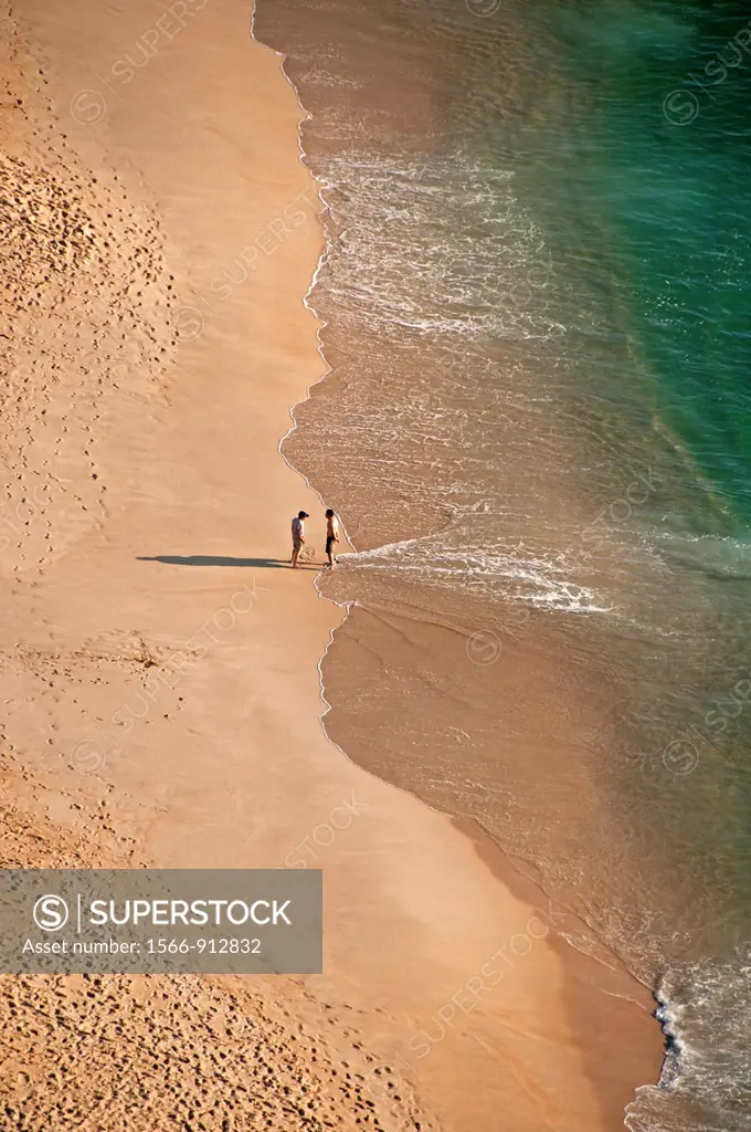 Atlantic Ocean beach, Nazare, Leiria district, Costa de Prata, Portugal