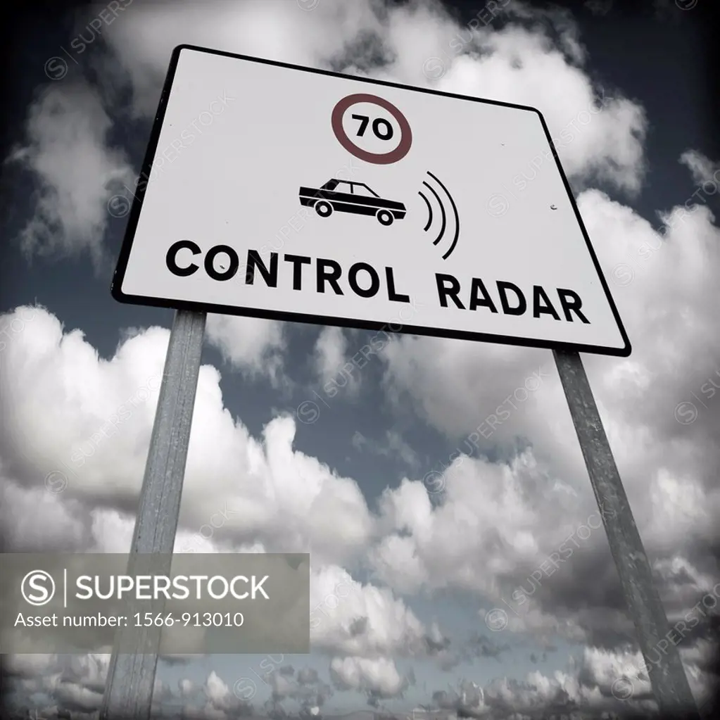 Road Traffic Badge, Report-controlled speed limit radar.
