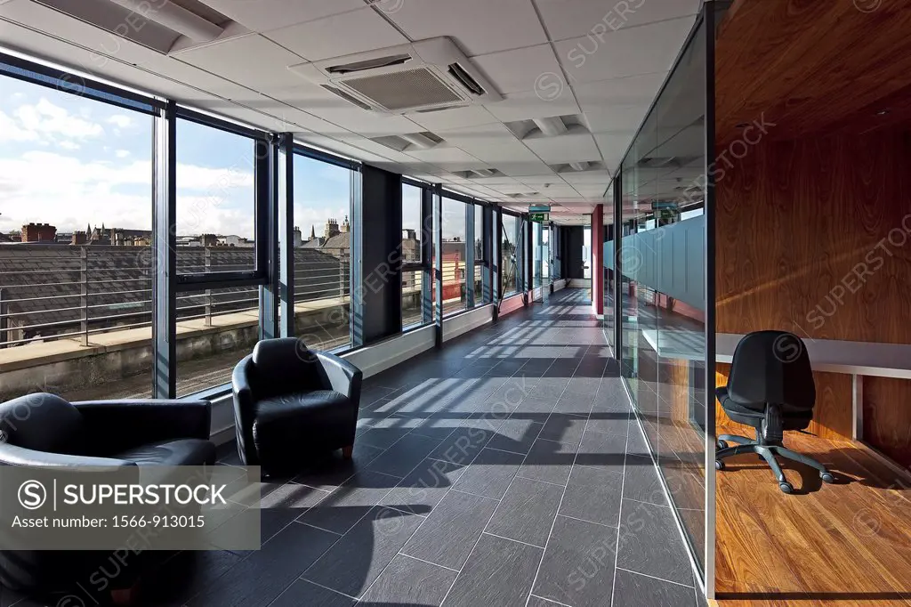 Reception area and office in commercial office space, Lower Camden Street, Dublin 2, Ireland
