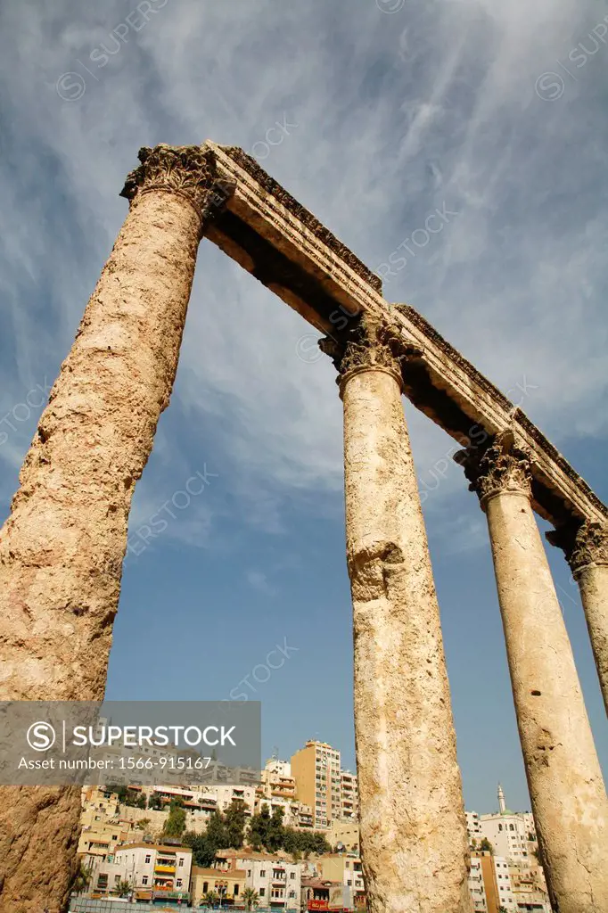 The Culumns of the Forum by the Roman Theatre, Amman, Jordan