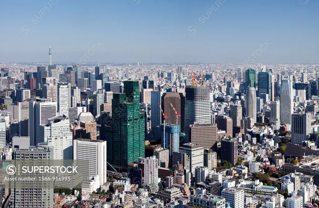 Japan-Tokyo City-Tokyo Skyline-Central Tokyo