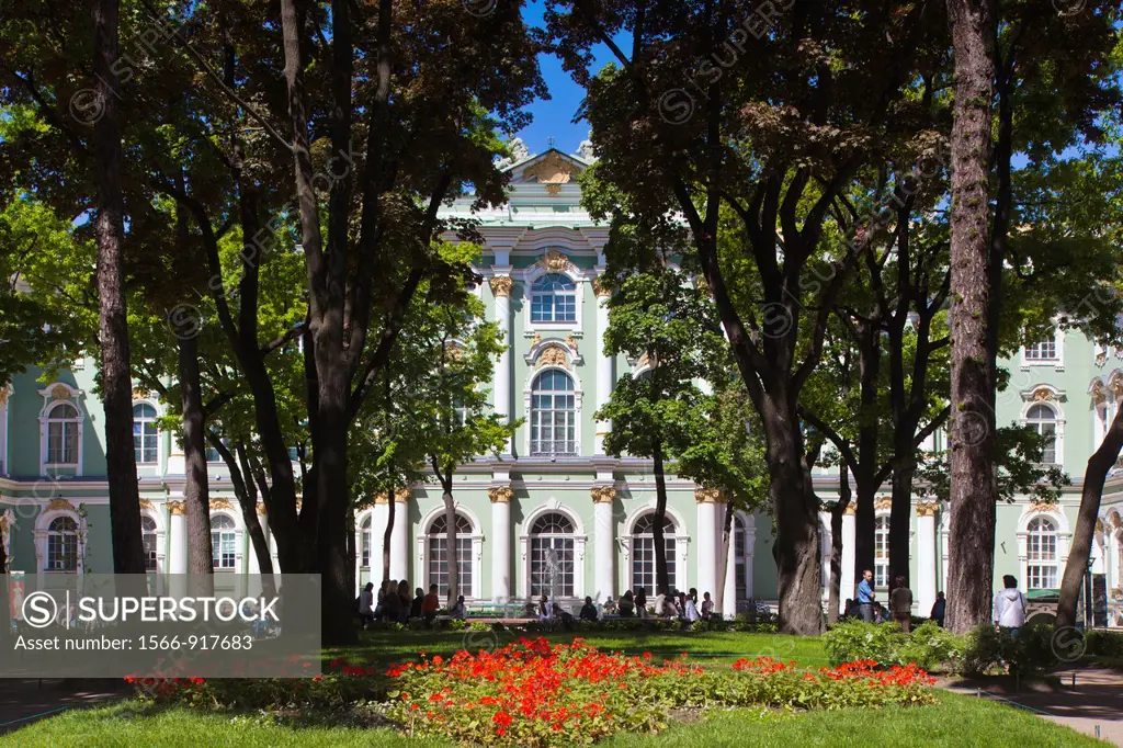 Russia, Saint Petersburg, Center, Winter Palace, Hermitage Museum, exterior