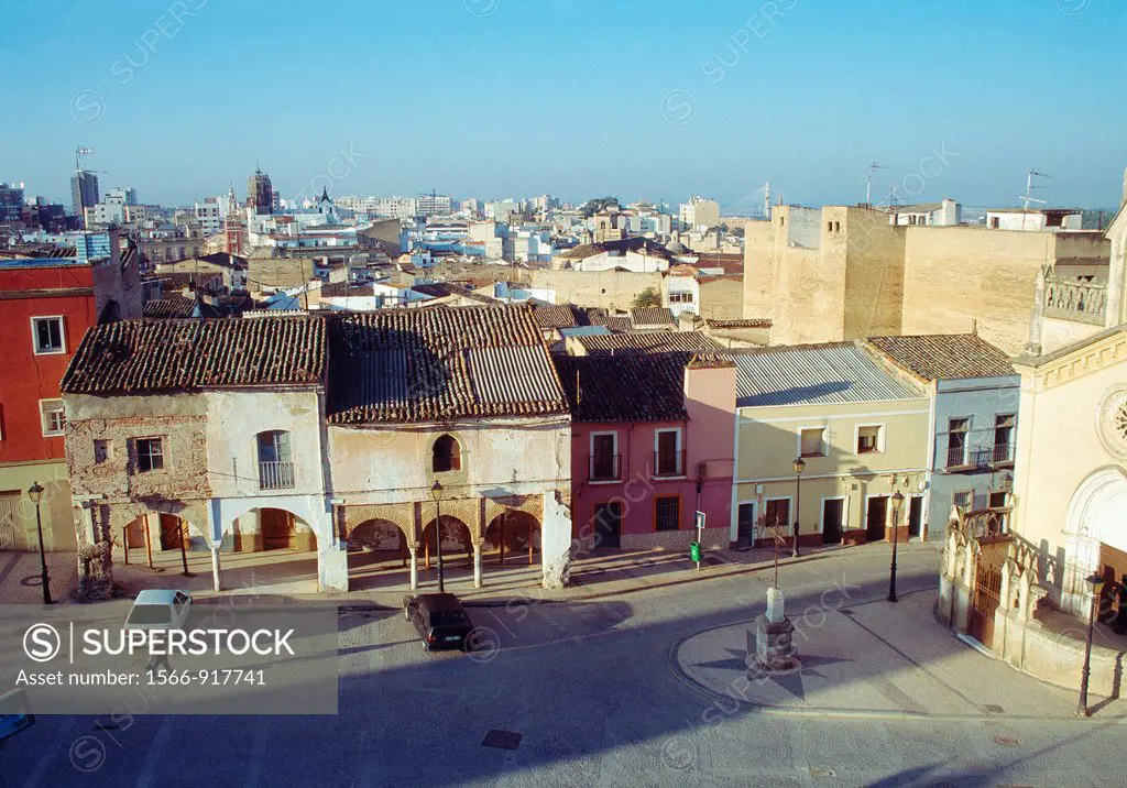 Overview of the city. Badajoz, Extremadura, Spain.