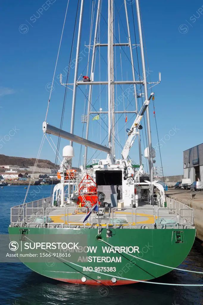 Greenpeace´s new Rainbow Warrior ship Rainbow Warrior 111 in Las Palmas, Gran Canaria, en route to New York in January 2012  The new Rainbow Warrior e...