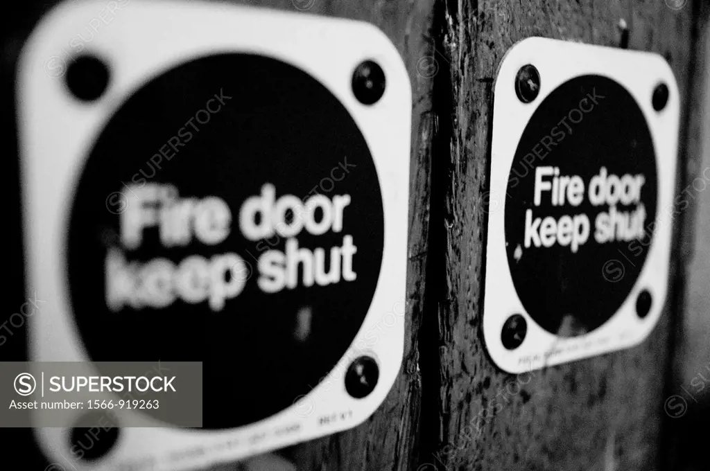 Fire door. London