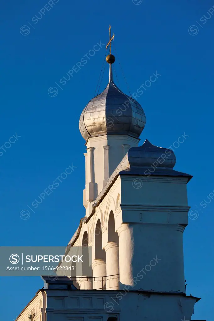 Russia, Novgorod Oblast, Veliky Novgorod, Novgorod Kremlin, Saint Sofia Cathedral bellfry