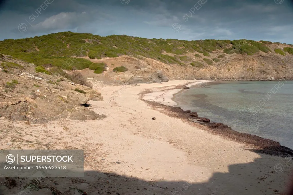 Playa den Tortuga and Cala Presili, Minorca, Balearic Islands, Spain