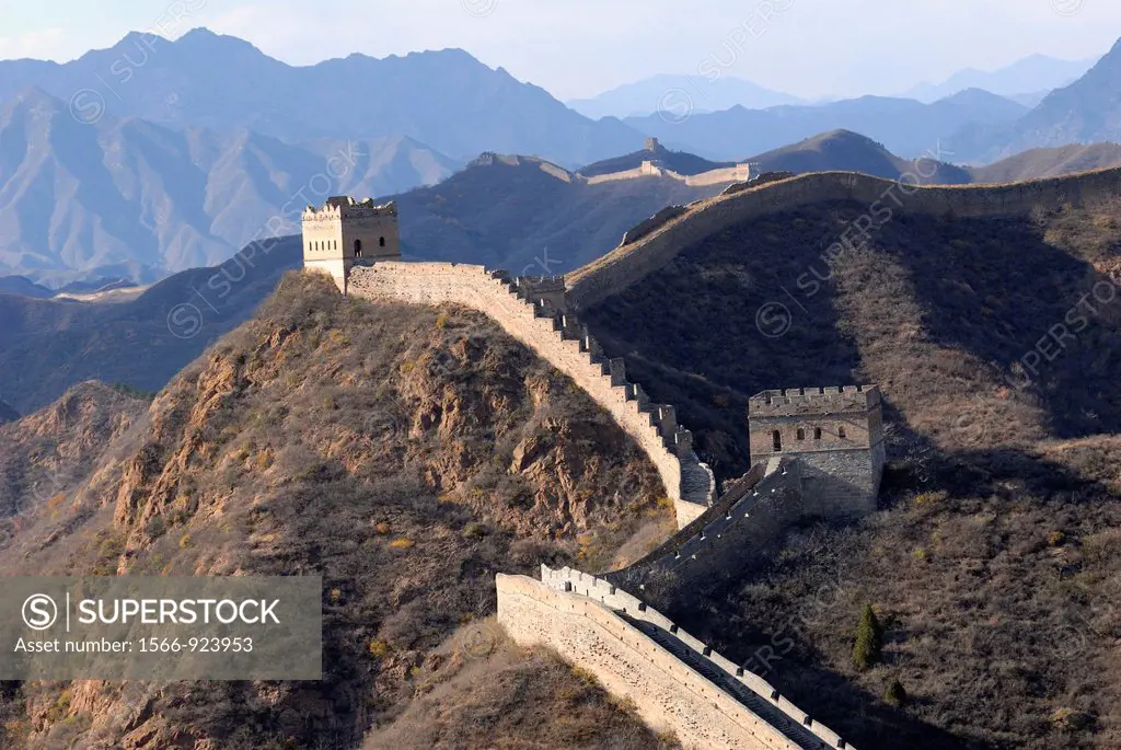 Asia,Great Wall of China in Jinshanling,near Beijing