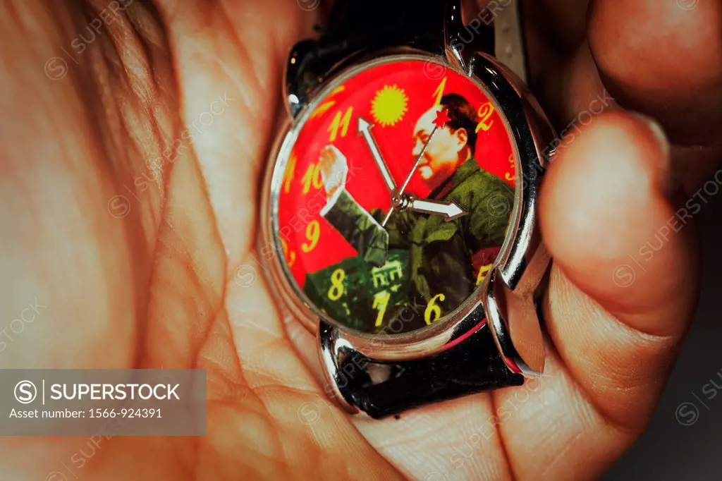 wrist watch with the image of Mao Tse Tung