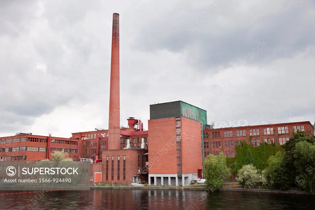 the tako factory which produces paper, tampere, finland, europe