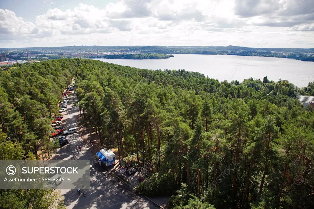 panoramic view from the observation tower, tampere, finland, europe