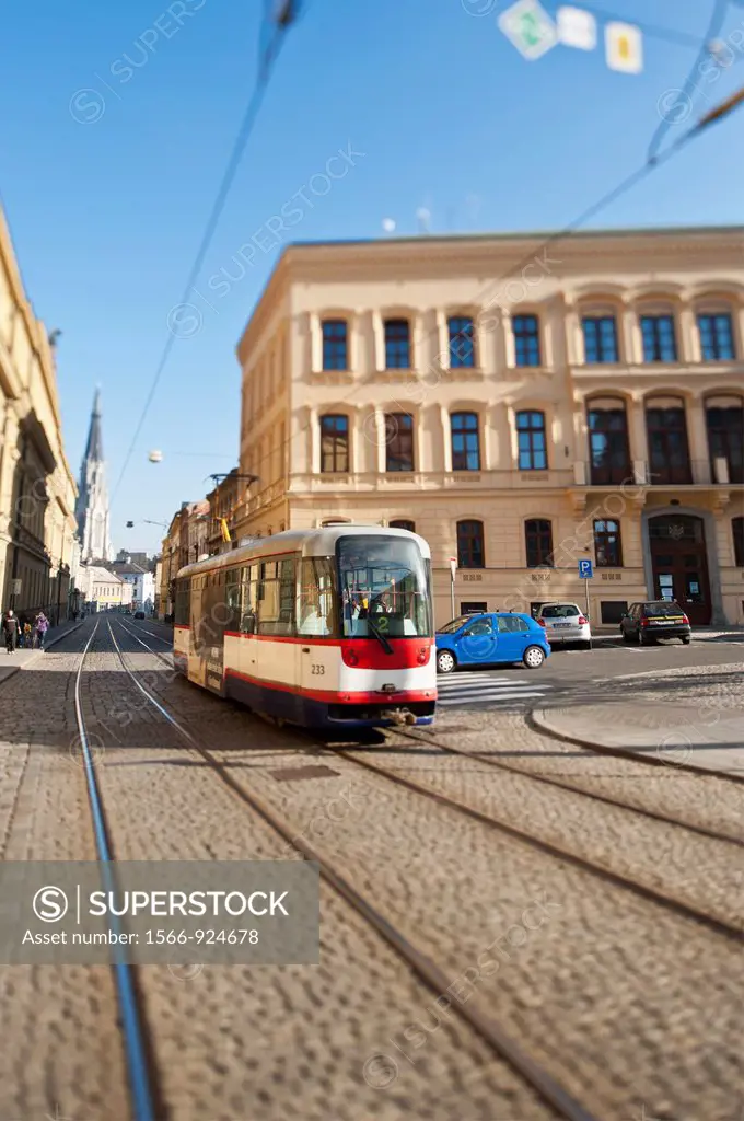 Street tram, Olomouc, Czech Republic