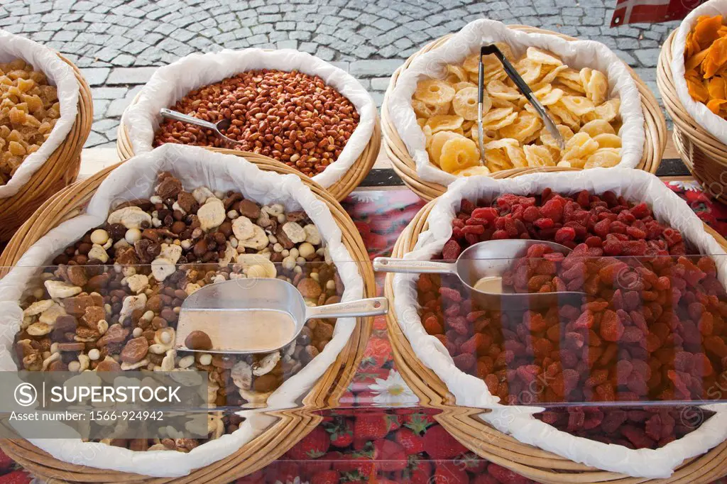 dried fruit, market, central square, tampere, finland, europe