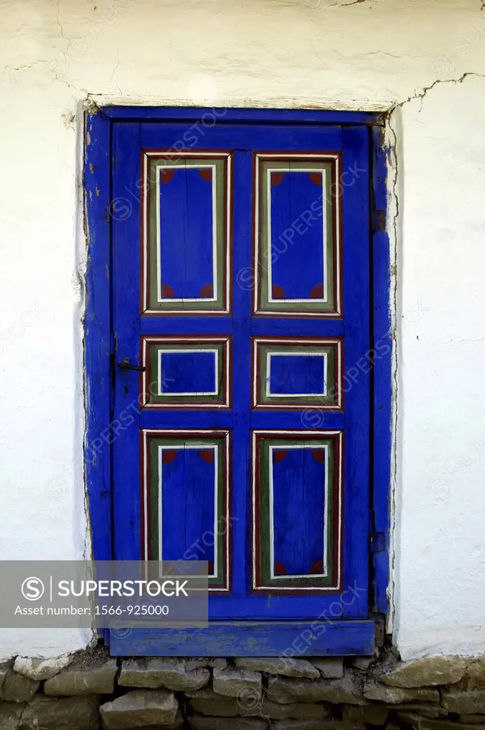 Romania, Bucharest, The Village Museum, Wooden Door of a village house