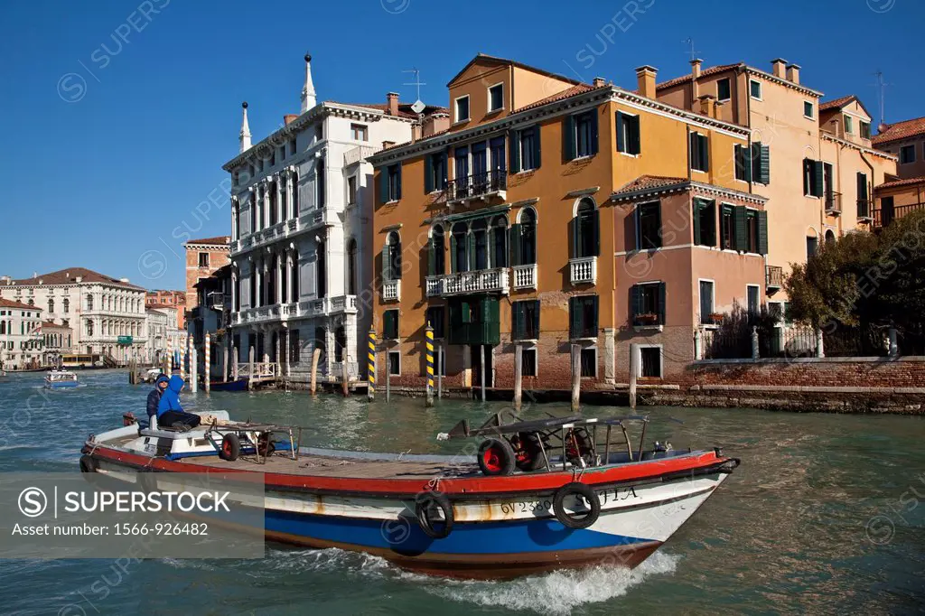 Boat Transport/Delivery on The Grand Canal, Venice, Italy