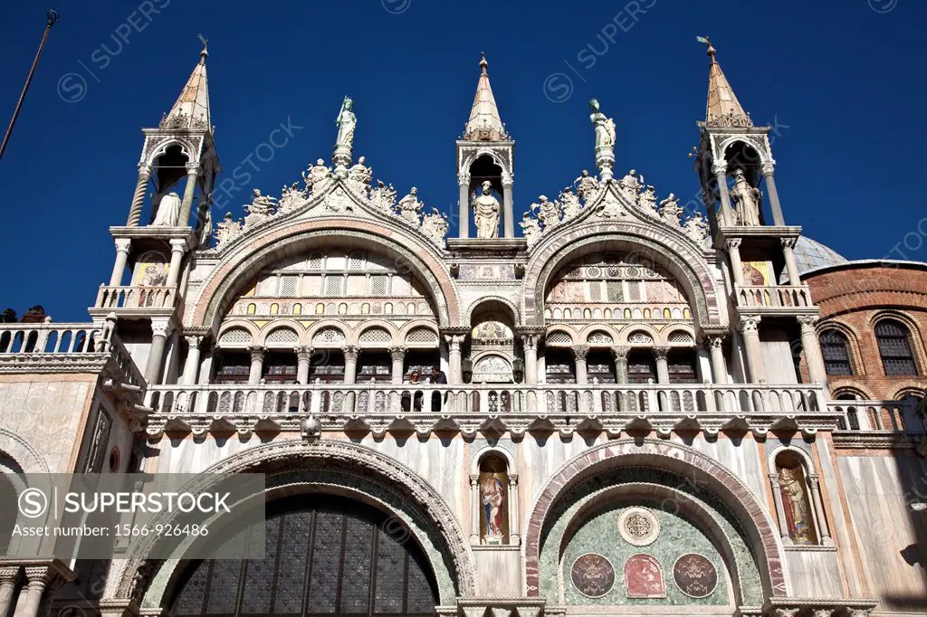 Basilica Di San Marco St  Marks Basilica Exterior, Venice, Italy