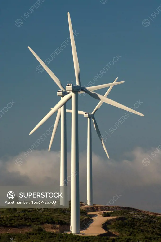 Windfarm, Tortosa, Catalonia, Spain.