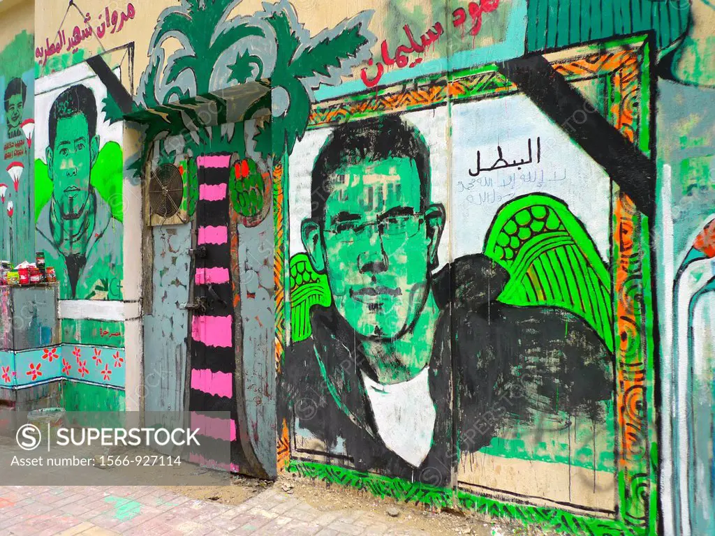 Arab spring graffiti  Cairo  Egypt