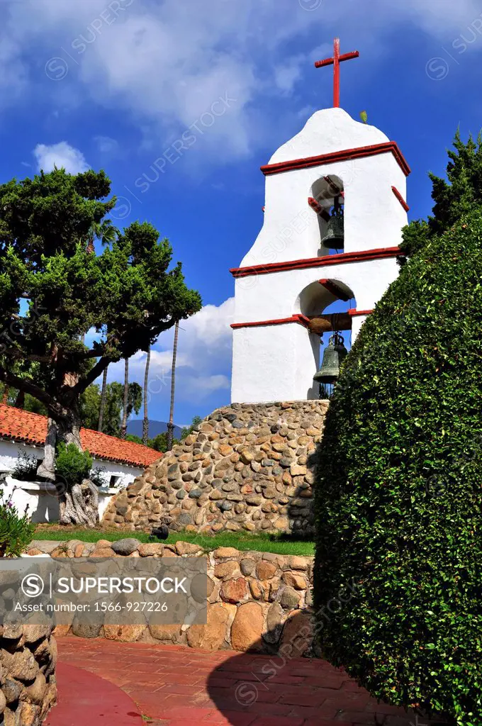 California, Pala, Mission San Antonio de Pala, Founded in 1816, The Original Bell Tower, Built separate from the church, Pala Indian Reservation