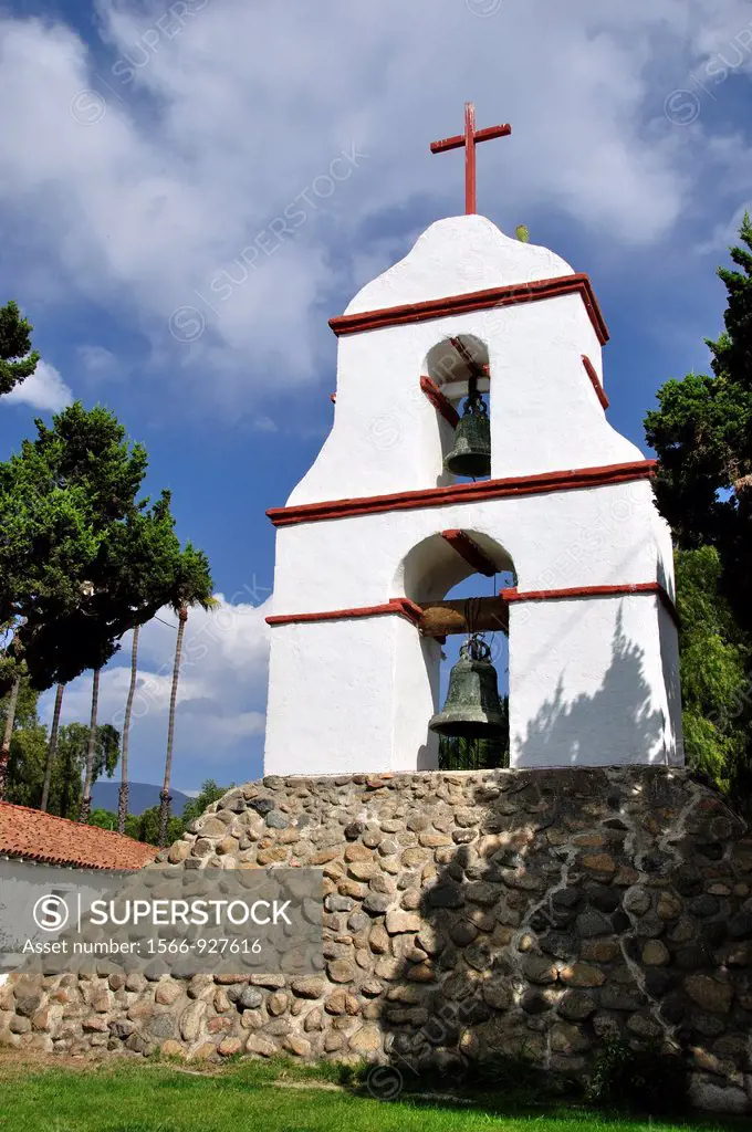 California, Pala, Pala Indian Reservation, Mission San Antonio de Pala, Founded in 1816, The Original Bell Tower, Built separate from the church