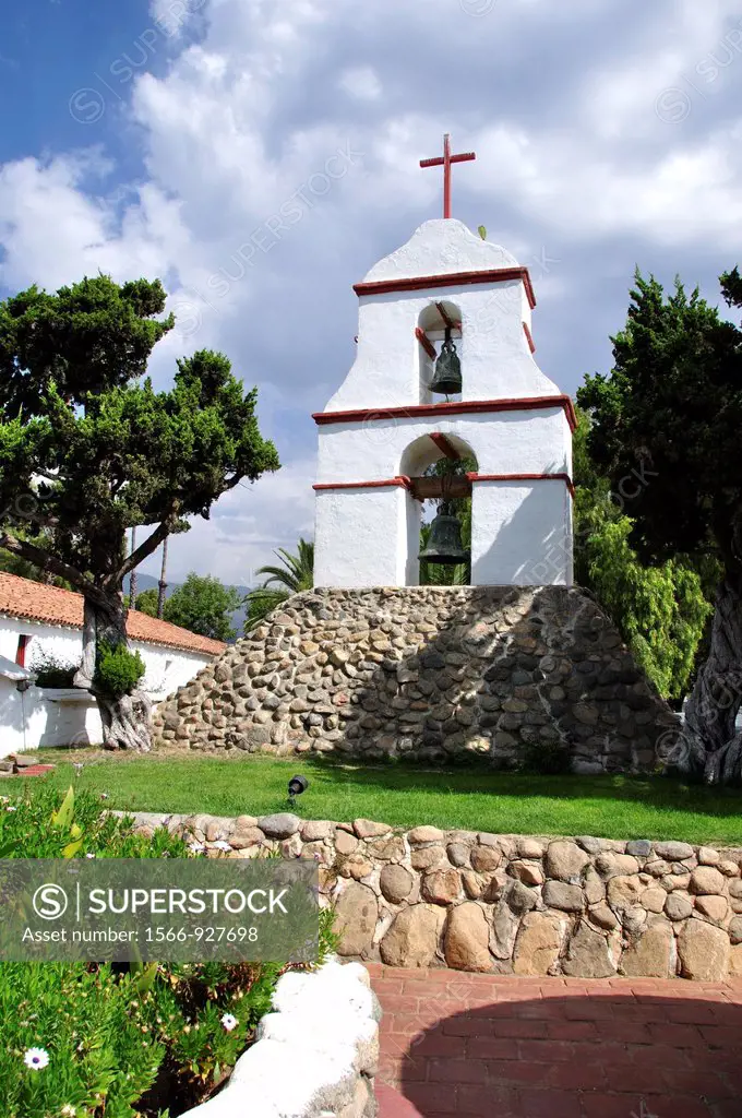 California, Pala, Pala Indian Reservation, Mission San Antonio de Pala, Founded in 1816, The Original Bell Tower, Built separate from the church