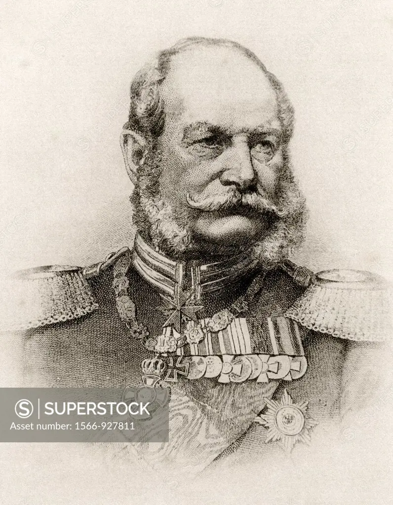 Kaiser Wilhelm I, 1797-1888  King of Prussia and first German Emperor  From Bismarck, The Trilogy of a Fighter published 1927