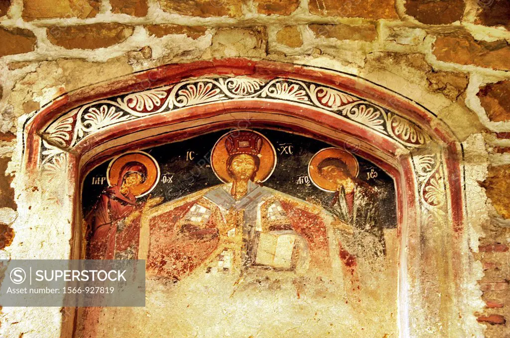 Bulgaria, Arbanasi, Church of the Nativity of Christ 15th cent, Door