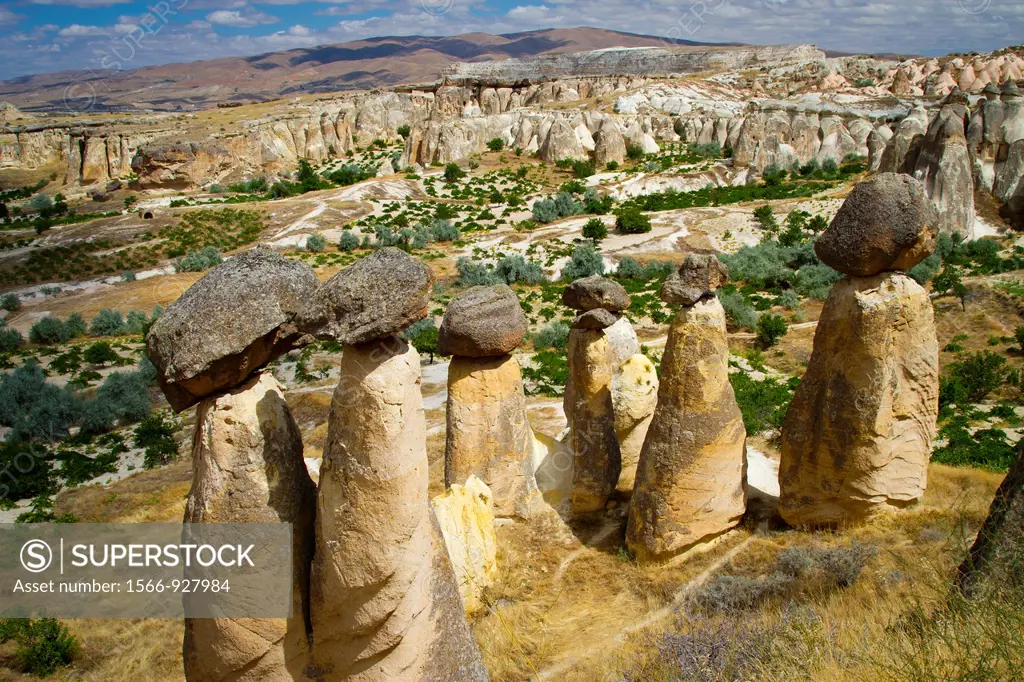 Fairy Chimneys  Cavusin  Cappadocia  Turkey
