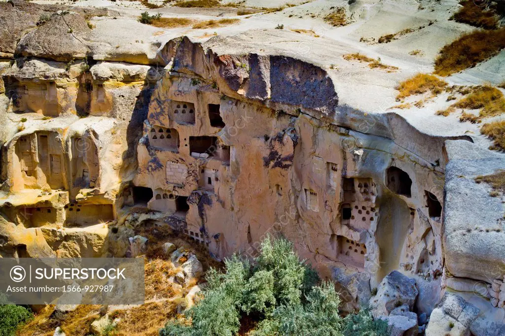 Troglodyte architecture  Cavusin  Cappadocia  Turkey