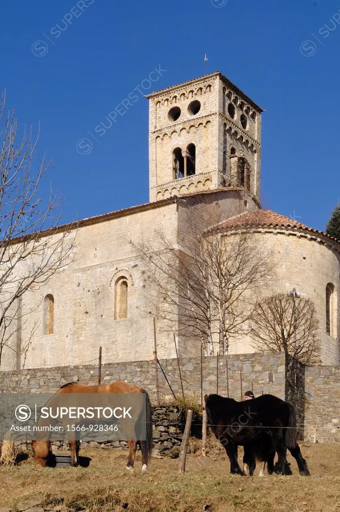 Santa Cecilia, Molló, Ripolles, Girona province, Catalonia, Spain