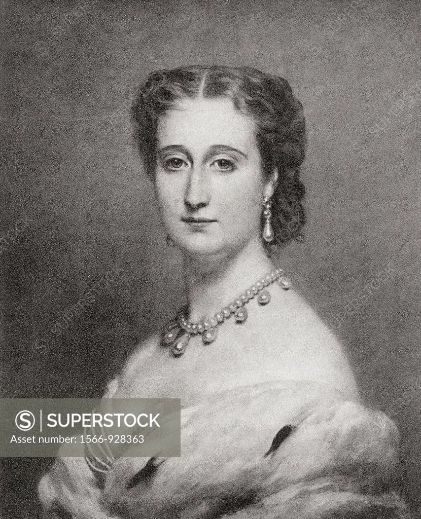 Doña María Eugenia Ignacia Augustina de Palafox-Portocarrero de Guzmán y Kirkpatrick, 16th Countess of Teba and 15th Marquise of Ardales, 1826-1920, a...