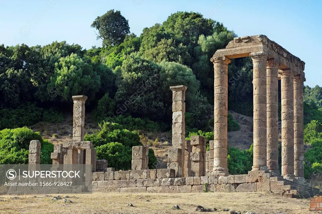 Ancient roman temple of Antas called Sardus Pater Punic temple, Fluminimaggiore, Sardinia, Italy.